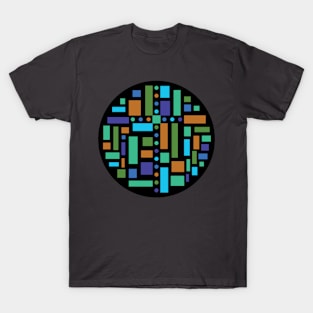 Stained Glass Window Circles 32 T-Shirt